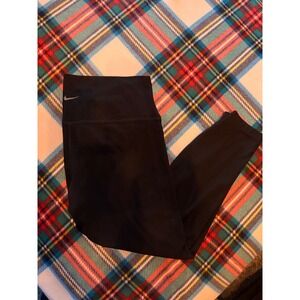 Nike Yoga Full Length Black Legging Confetti Logo Size XXL